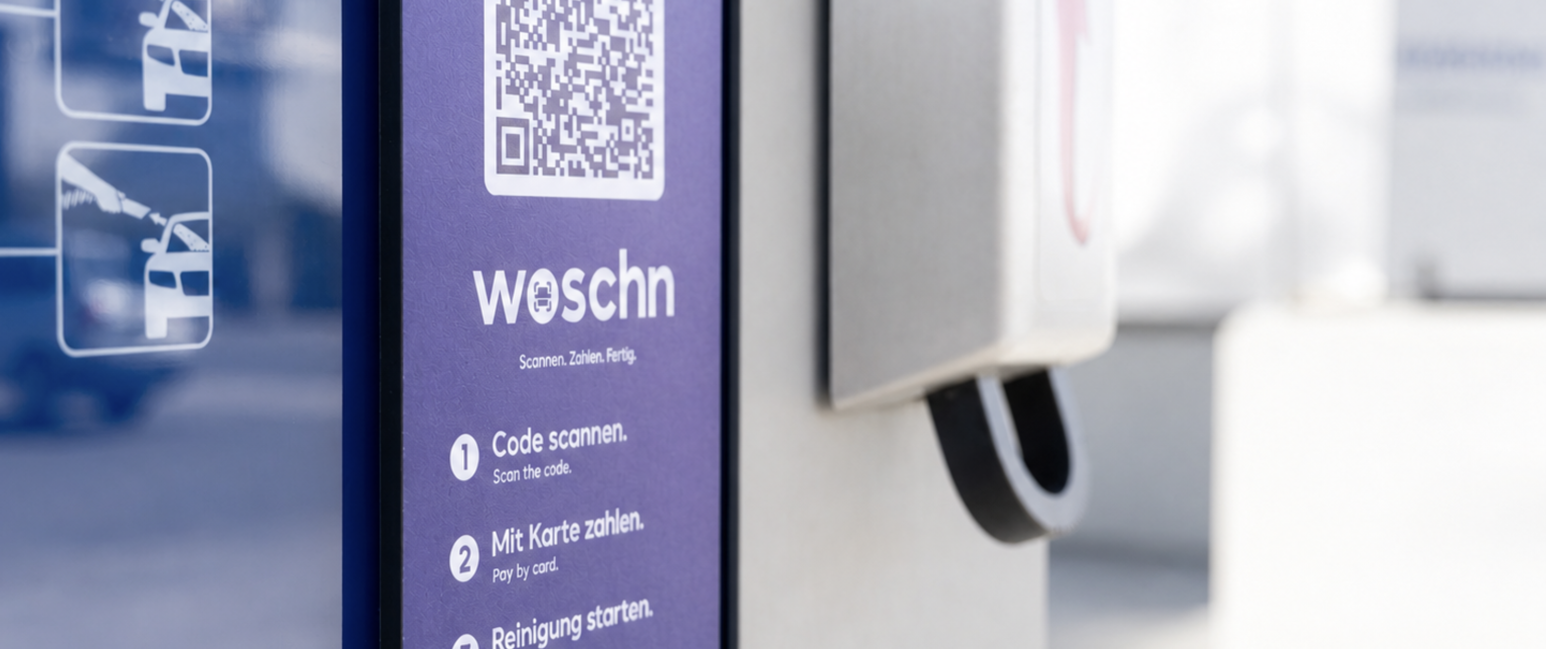 woschn Bezahlterminal an SB-Waschanlage